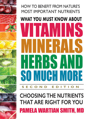 cover image of What You Must Know About Vitamins, Minerals, Herbs and So Much More
